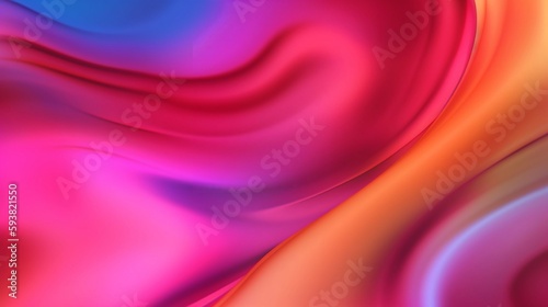 an abstract gradient image of pink, purple and yellow, in the style of smooth lines. generative AI