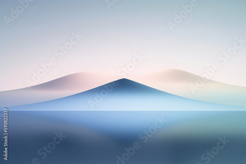 abstract minimalist surreal landscape smooth gradient