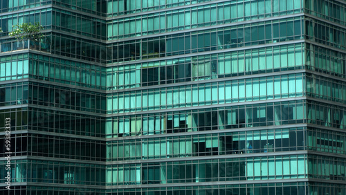 modern business glass building architecture on the blue sky background.copy space for layout..