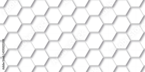 Background with hexagons . Abstract background with lines . white texture background . hexagon abstract background. Surface polygon pattern with glowing hexagon paper texture and futuristic business.