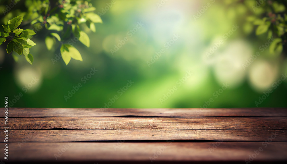 Empty old wooden table background Empty old wooden table background