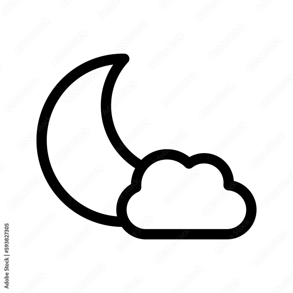 Night Icon Vector Symbol Design Illustration Night Icon Vector Symbol Design Illustration