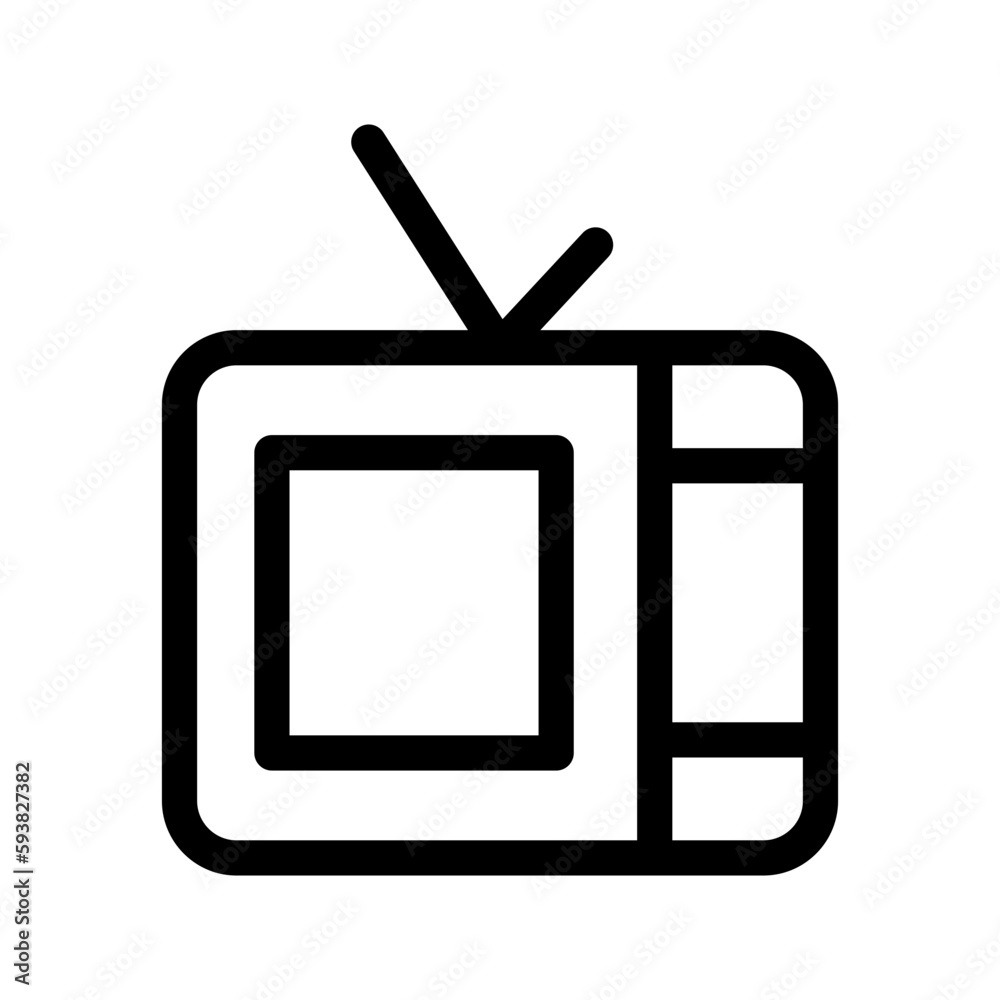 Television Icon Vector Symbol Design Illustration