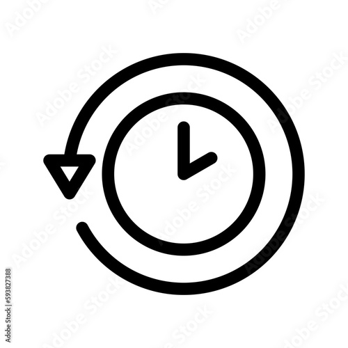 History Icon Vector Symbol Design Illustration