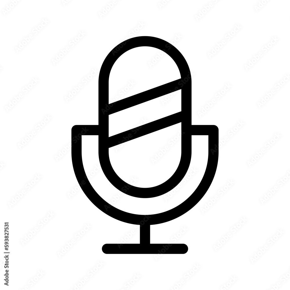 Microphone Icon Vector Symbol Design Illustration Microphone Icon Vector Symbol Design Illustration