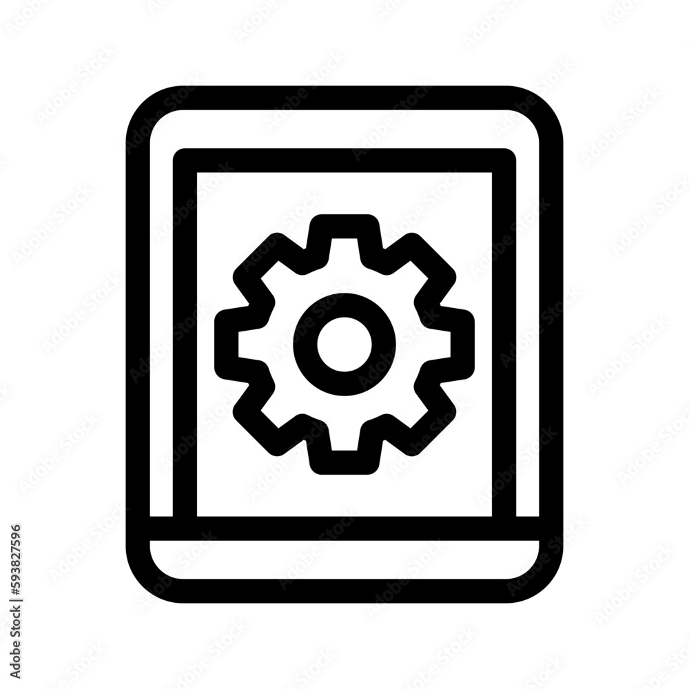Phone Settings Icon Vector Symbol Design Illustration Phone Settings Icon Vector Symbol Design Illustration
