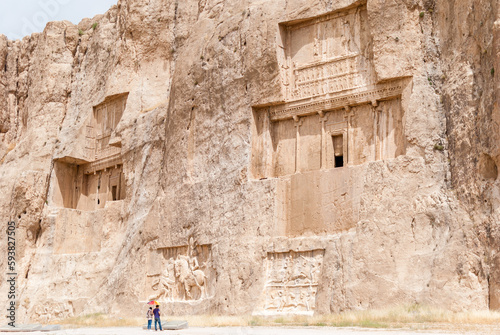 Tombs and rock carvings at Naqsh-e Rostam, Iran