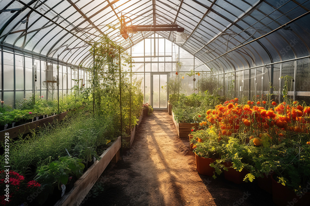 Organic fresh vegetable greenhouse Organic fresh vegetable greenhouse