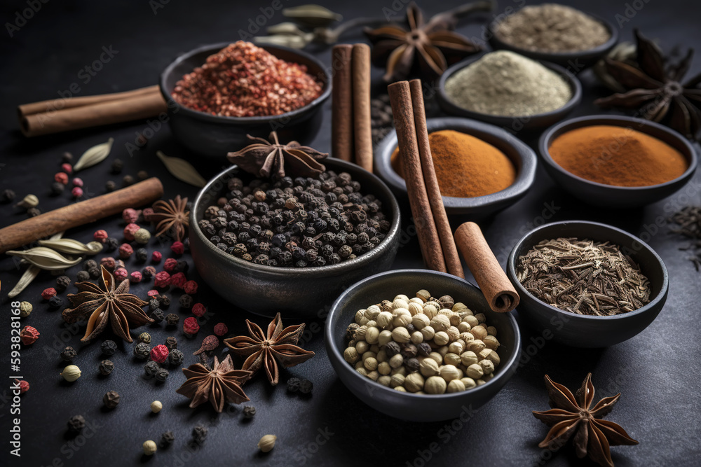 A spicy Chinese cooking spice used in a Chinese dish