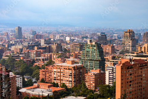 city view of bogota  colombia