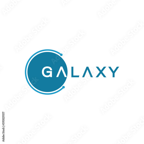 Creative and abstract galaxy for solar system and universe logo design vector editable