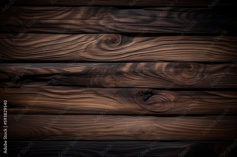 Fototapeta premium Moody Wood: Dark Wooden Texture for Dramatic Design. created with Generative AI