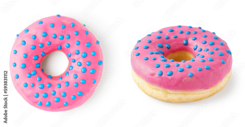 Sweet donuts on white background Sweet donuts on white background
