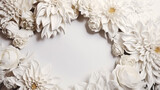Wreath decoration on a white background