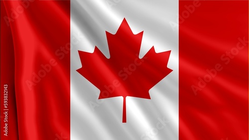 Canada flag, the close-up flag of Burundi 