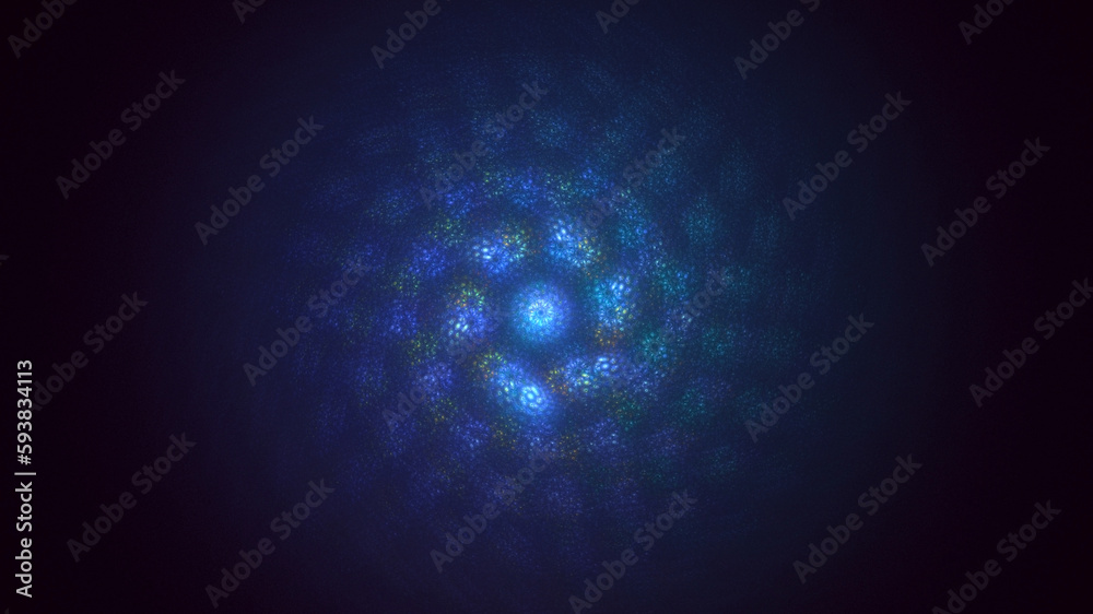 Obraz premium 3D rendering abstract round light background