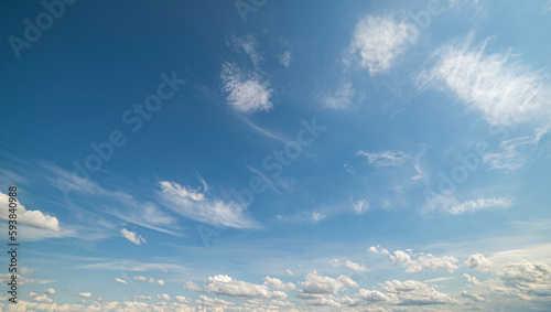 Photography White clouds in the blue sky