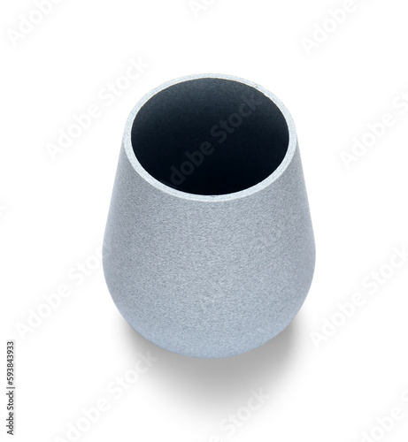 Empty gray ceramic planter ...