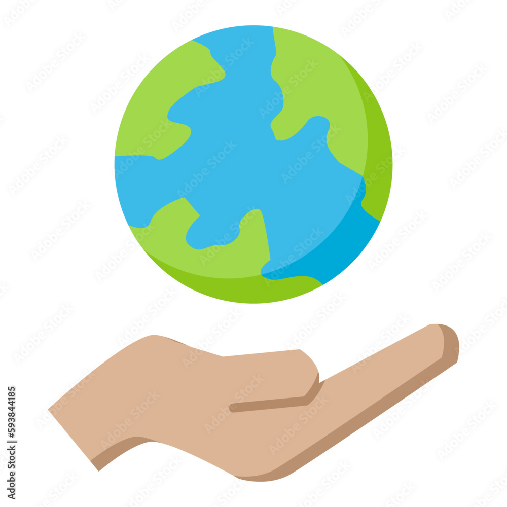 illustration of Save the Planet design Icon illustration of Save the Planet design Icon