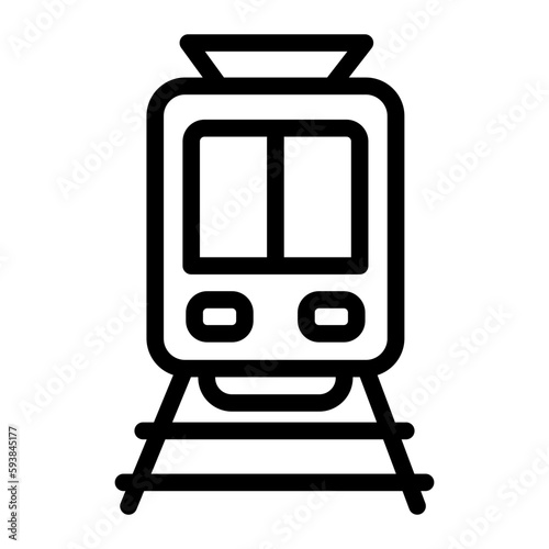 Tram line icon