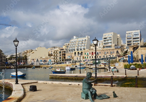 Spinola Bay in the Town St. Julians on the Island Malta © Ulf