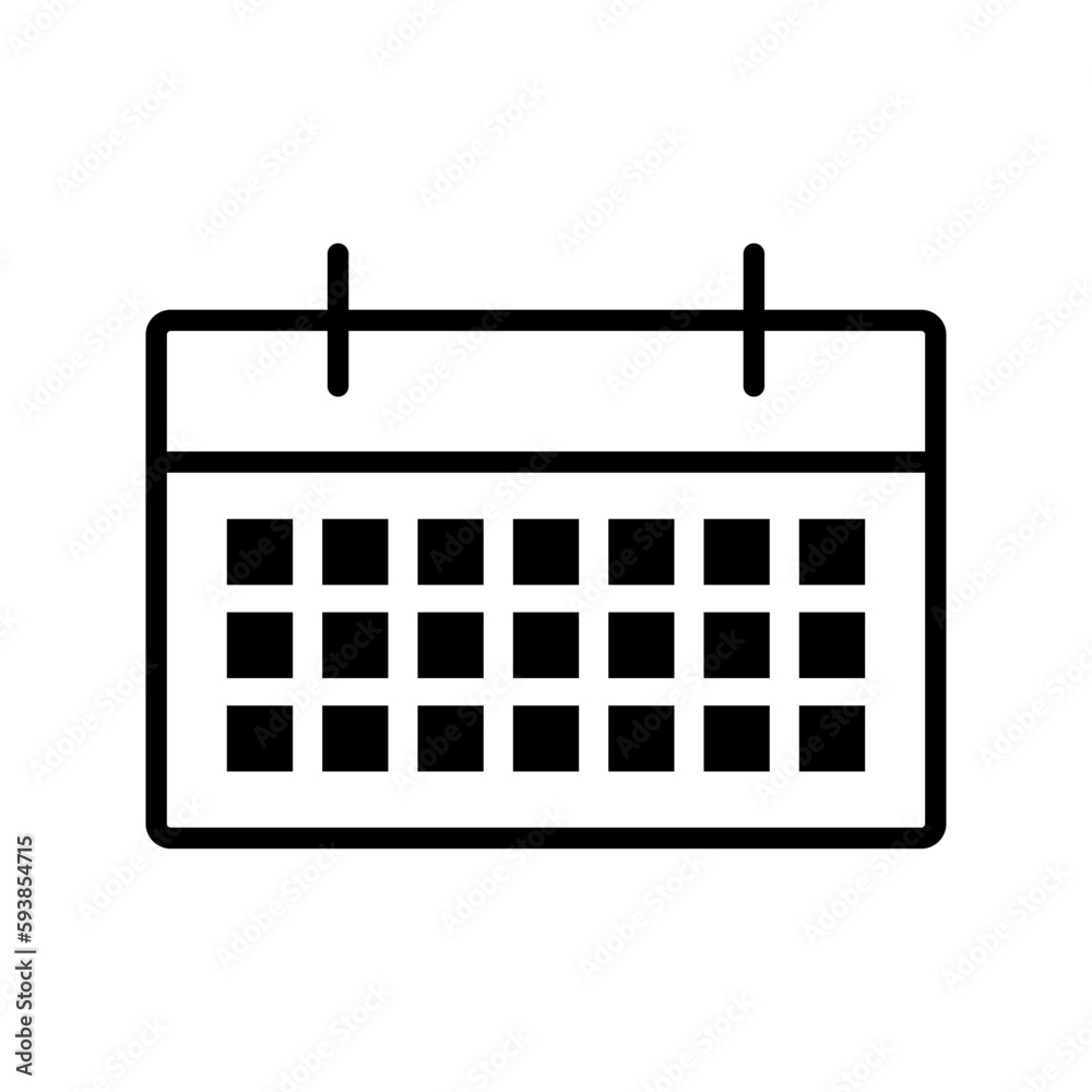 Simple calendar icon. Schedule. Planning table. Vector. Simple calendar icon. Schedule. Planning table. Vector.