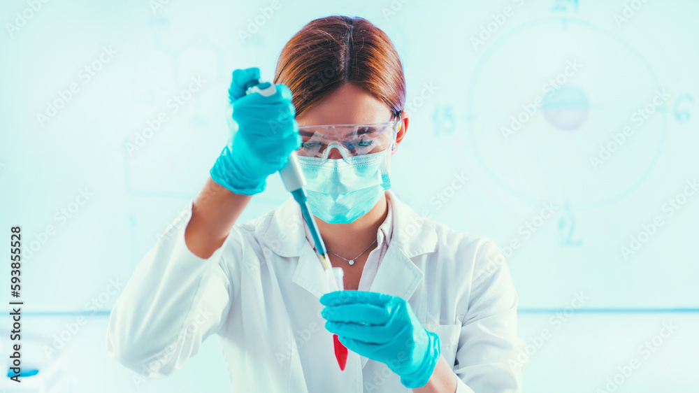 Scientist working in laboratory Scientist working in laboratory