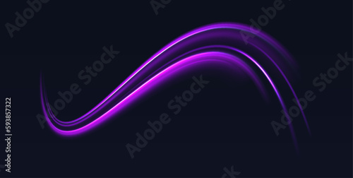 Magic moving fast speed police lines. Laser beams luminous abstract sparkling isolated on a transparent background. Abstract neon color glowing lines background. 
