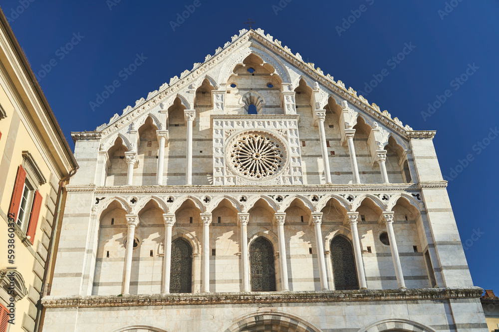 Front view of Santa Caterina church in Pisa, Italy. High quality photo