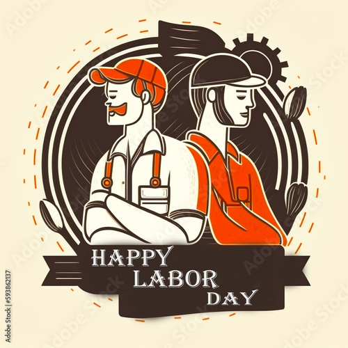 Happy laborers day generative AI