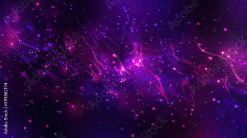 Bright abstract violet background with glitter with Generative AI Technology