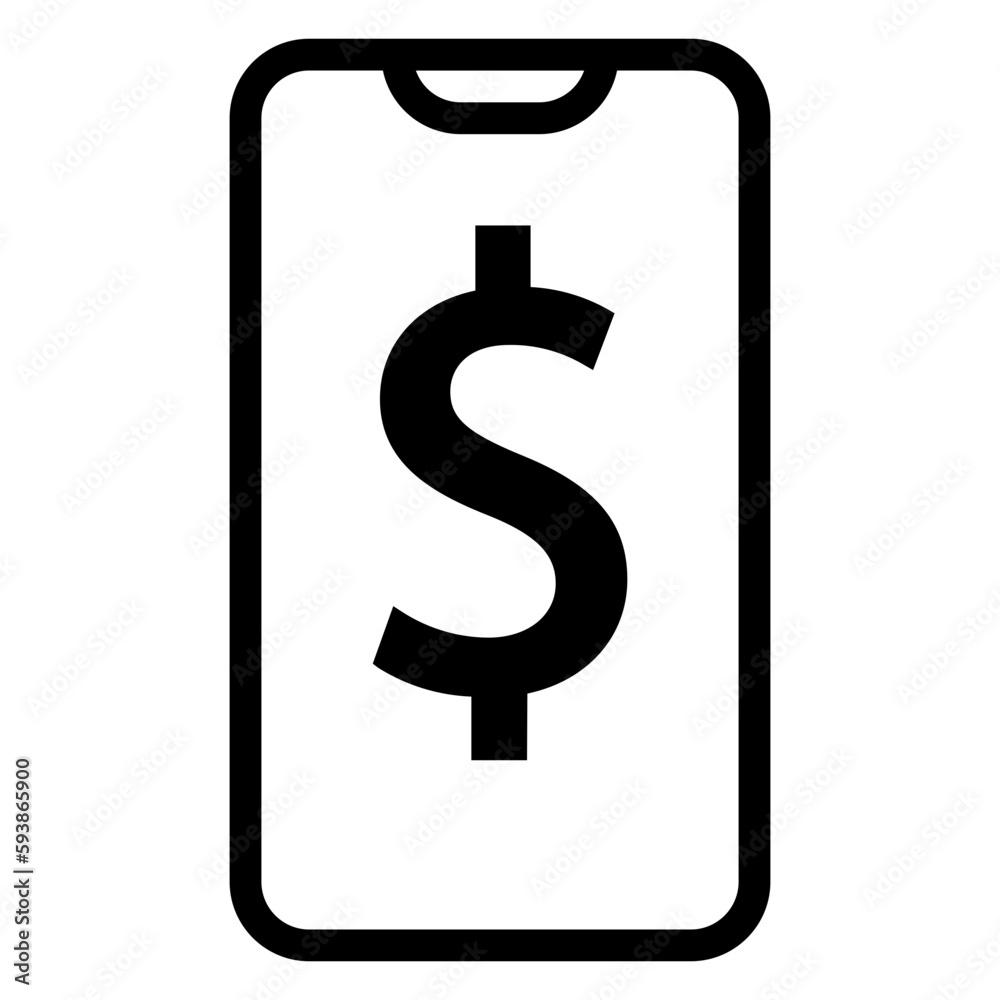 The Mobile Banking icon represents financial transactions and management on-the-go, often used in banking or finance-related apps