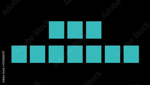 Eid mubarak flip text motion design animation