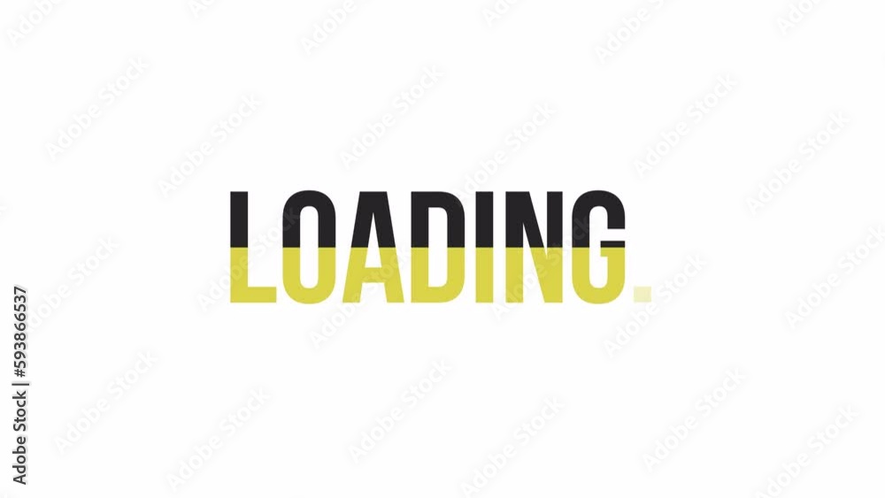 Plain black yellow loader animation. Simple process. Text message 4K video footage on white background. Colorful loading progress indicator with alpha channel transparency for UI, UX web design Plain black yellow loader animation. Simple process. Text message 4K video footage on white background. Colorful loading progress indicator with alpha channel transparency for UI, UX web design
