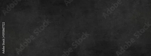 Obraz  z motywem Black anthracite dark gray grey grunge old aged retro stone concrete cement blackboard chalkboard wall floor texture, with cracks - Abstract background banner panorama pattern design template..