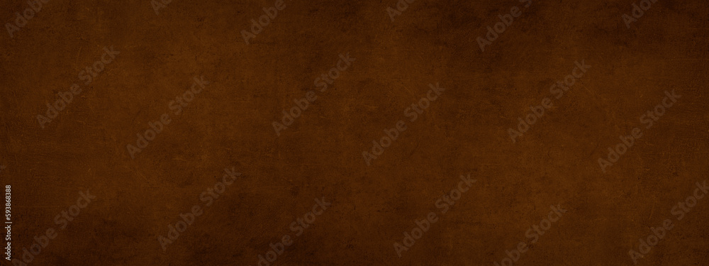 Grunge rusty dark brown orange metal stone background texture banner panorama