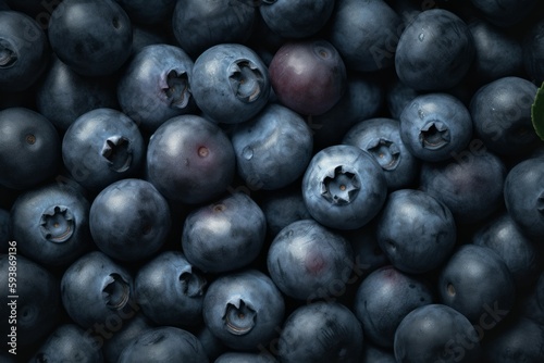 Nature blueberry backgroud. Generate Ai