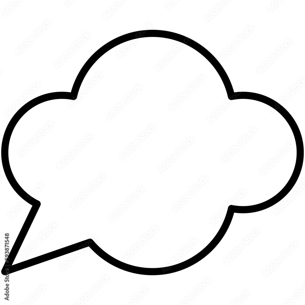 Speech balloons icon, line style vector illustration Speech balloons icon, line style vector illustration