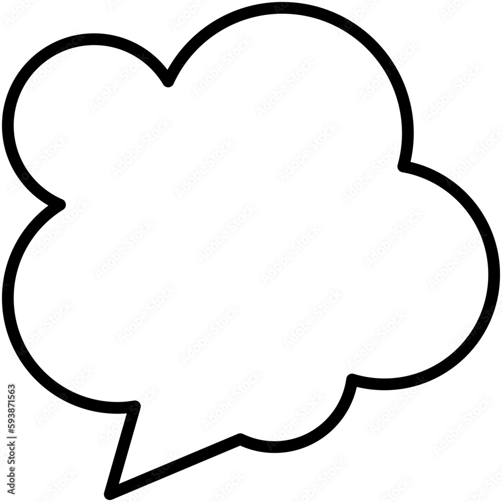 Speech balloons icon, line style vector illustration Speech balloons icon, line style vector illustration