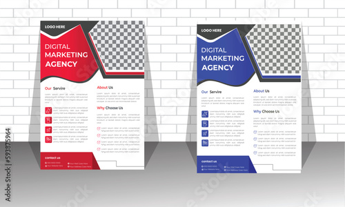 proposal Creative Business Flyer Layout Template Corporate business flyer template design marketing, business 
