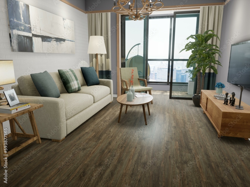 Modern livingroom with US style Modern livingroom with US style