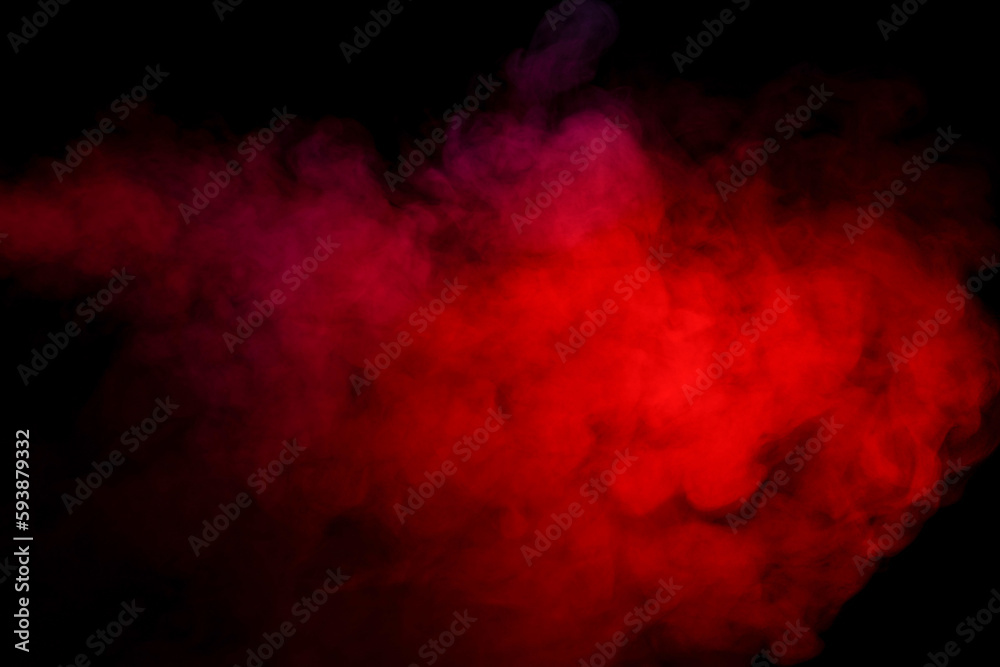 Orange and red steam on a black background. Orange and red steam on a black background.