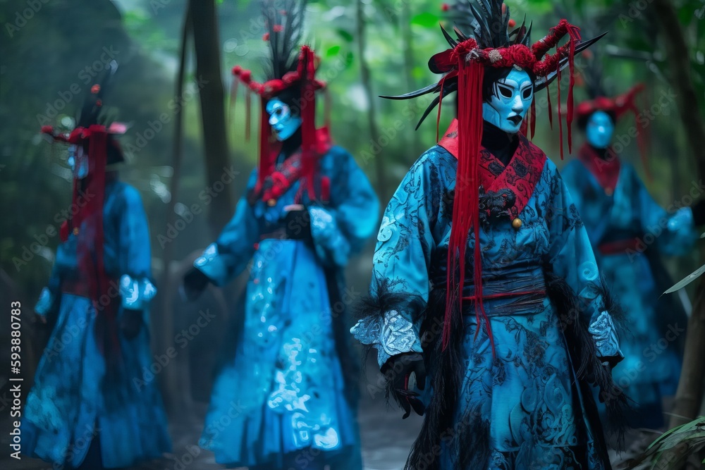 Ghost festival group. Generate Ai Ghost festival group. Generate Ai