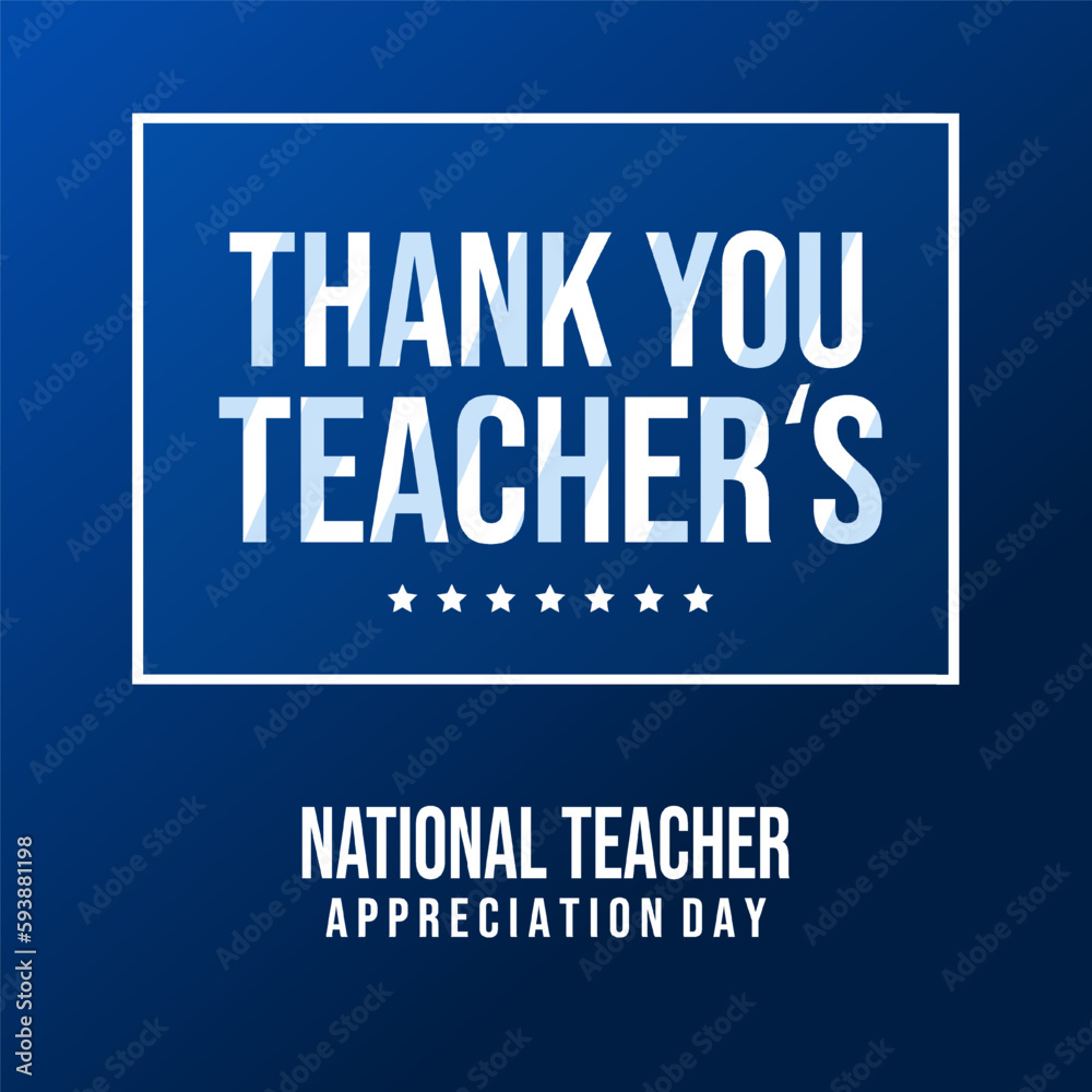 national teacher appreciation day banner Stock Vector Adobe Stock