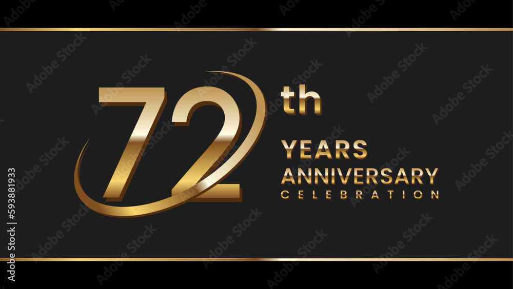 72th anniversary logo
