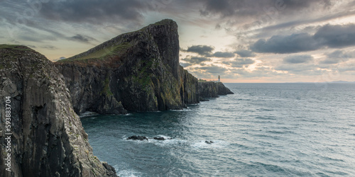 Neist point lighthouse, Isle of Skye Scottish Highlands, Scotland