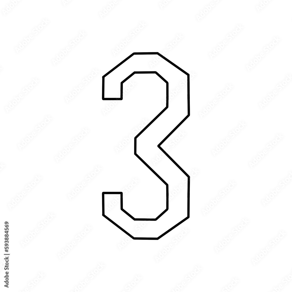 (SIGN) Number 3 PNG (SIGN) Number 3 PNG