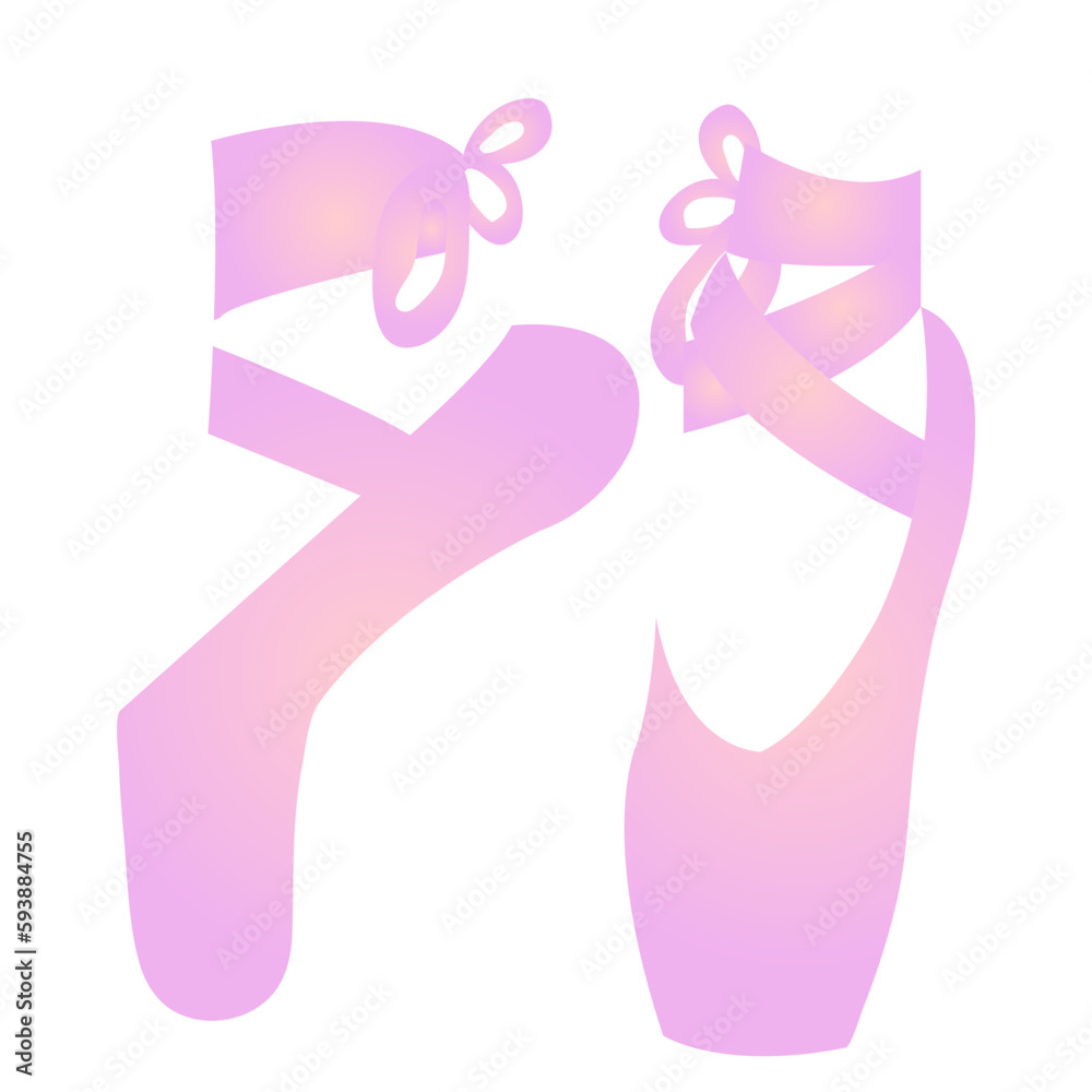 pink ballet slippers vector pink ballet slippers vector