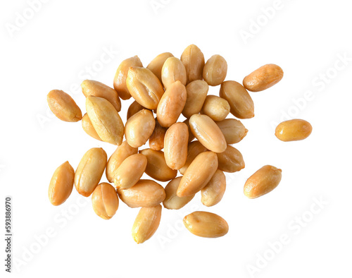 peanuts isolated on transparent png photo
