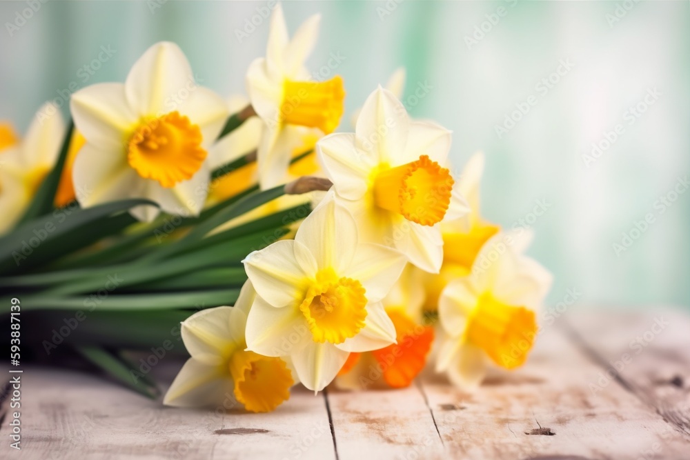 spring green space nature flowers blossom space background leaf beautiful floral copy. Generative AI. spring green space nature flowers blossom space background leaf beautiful floral copy. Generative AI.